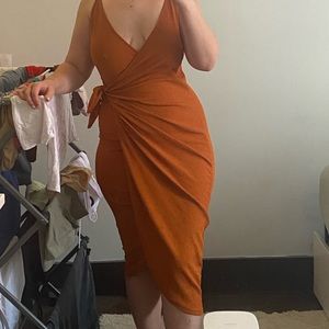 H&M side tie dress
